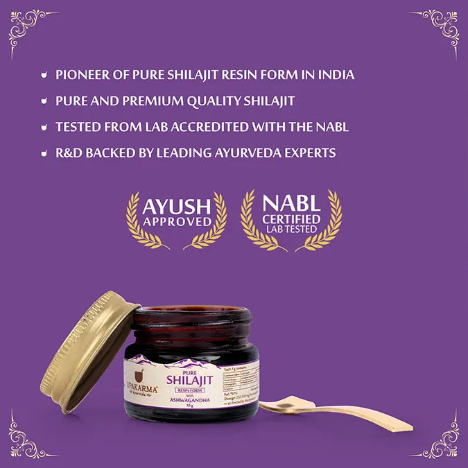 pure shilajit resin by upakarma