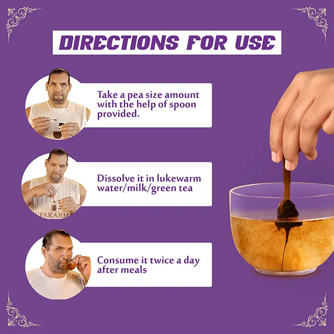 How to use upakarma pure shilajit with ashwagandha