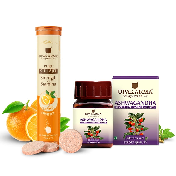 combo pack of shilajit effervescent orange