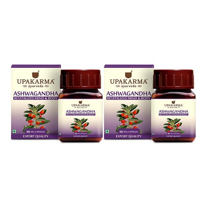 Upakarma Pure Ashwagandha Capsules - 500mg (90 Capsules)