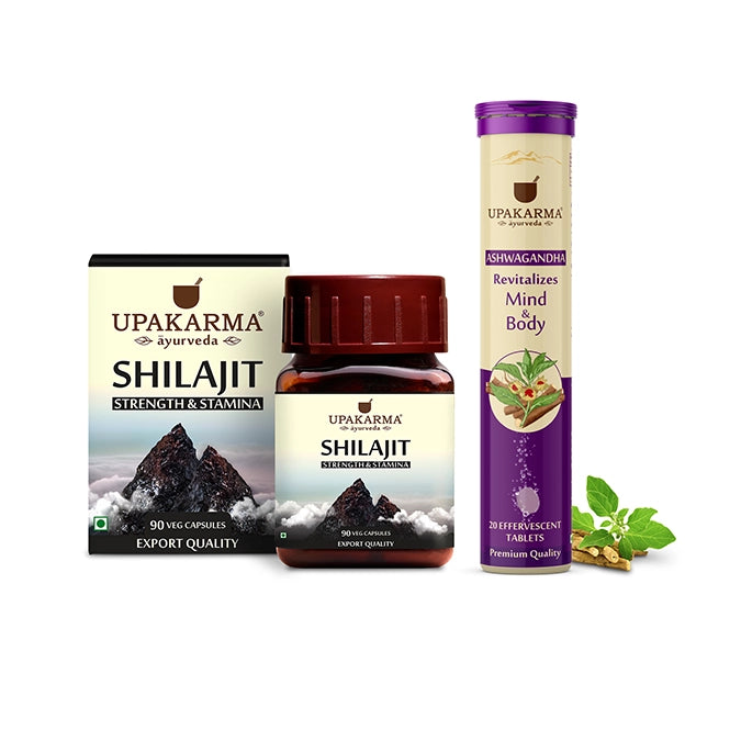 shilajit capsule and ashwagandha effervescent