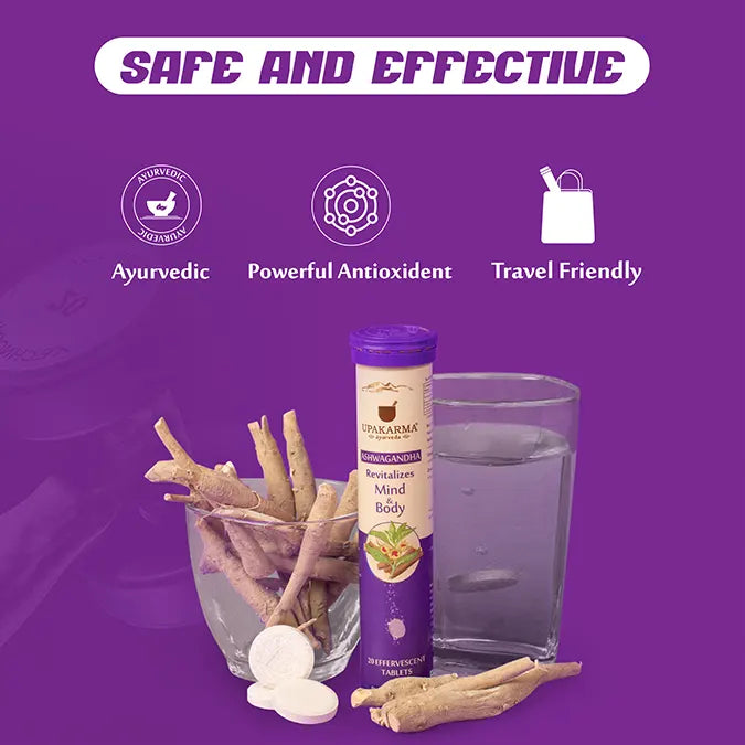 Upakarma Ashwagandha Effervescent - 20 Tablets