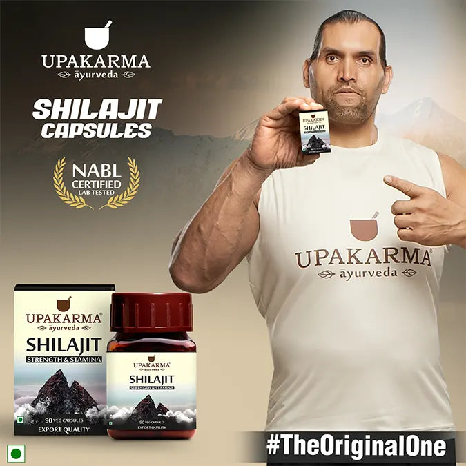 Upakarma Pure Shilajit Capsules - 500mg (90 Capsules)