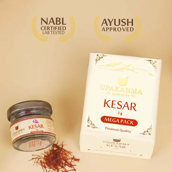 Upakarma Finest A+ Grade Kashmiri Saffron / Kesar 2g