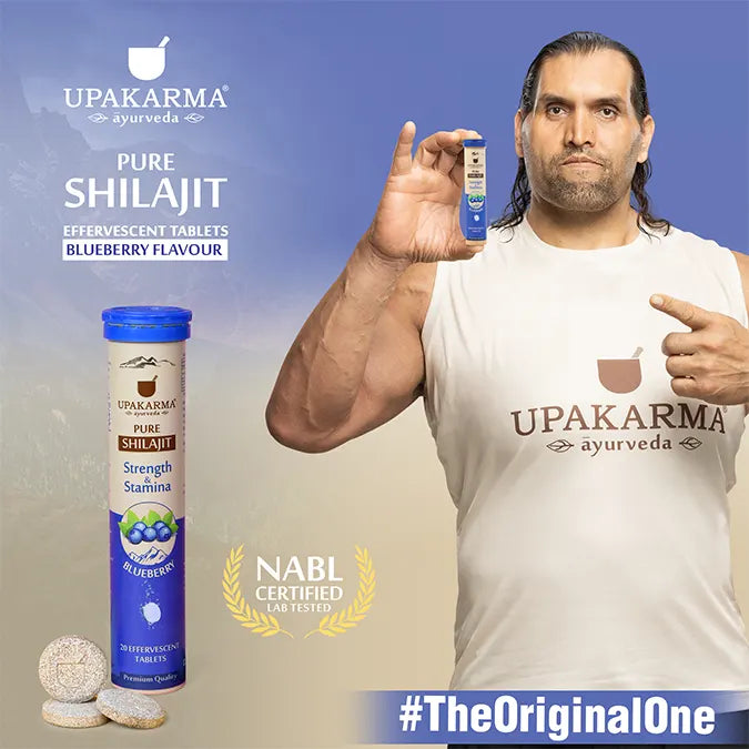 Upakarma Shilajit Effervescent Tablets - Blueberry Flavour