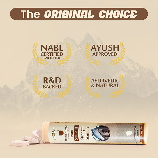 Upakarma Shilajit Effervescent Tablets - 20 Tablets