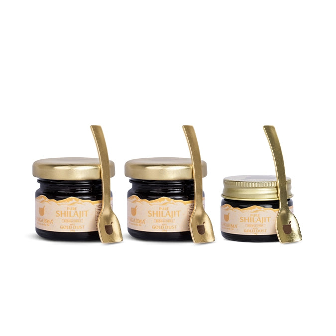 Upakarma Pure Shilajit Resin with Gold Dust