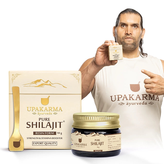 UPAKARMA Pure Shilajit Resin 10g | 300mg/serving | Extensive Global Sourcing for Premium Quality | Boosts Stamina & Strength | Lab-Tested Purity | 33 Servings