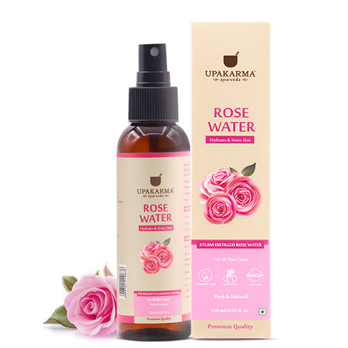 Steam Distilled Rose Water 120ML - Hydrates & Tones Skin