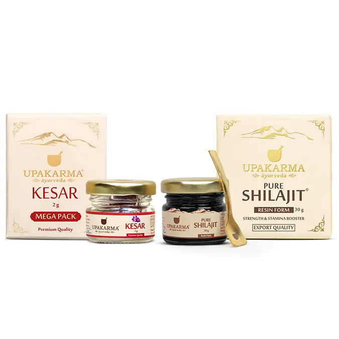 Combo - Shilajit / Shilajeet Resin 30g & Kesar 2g