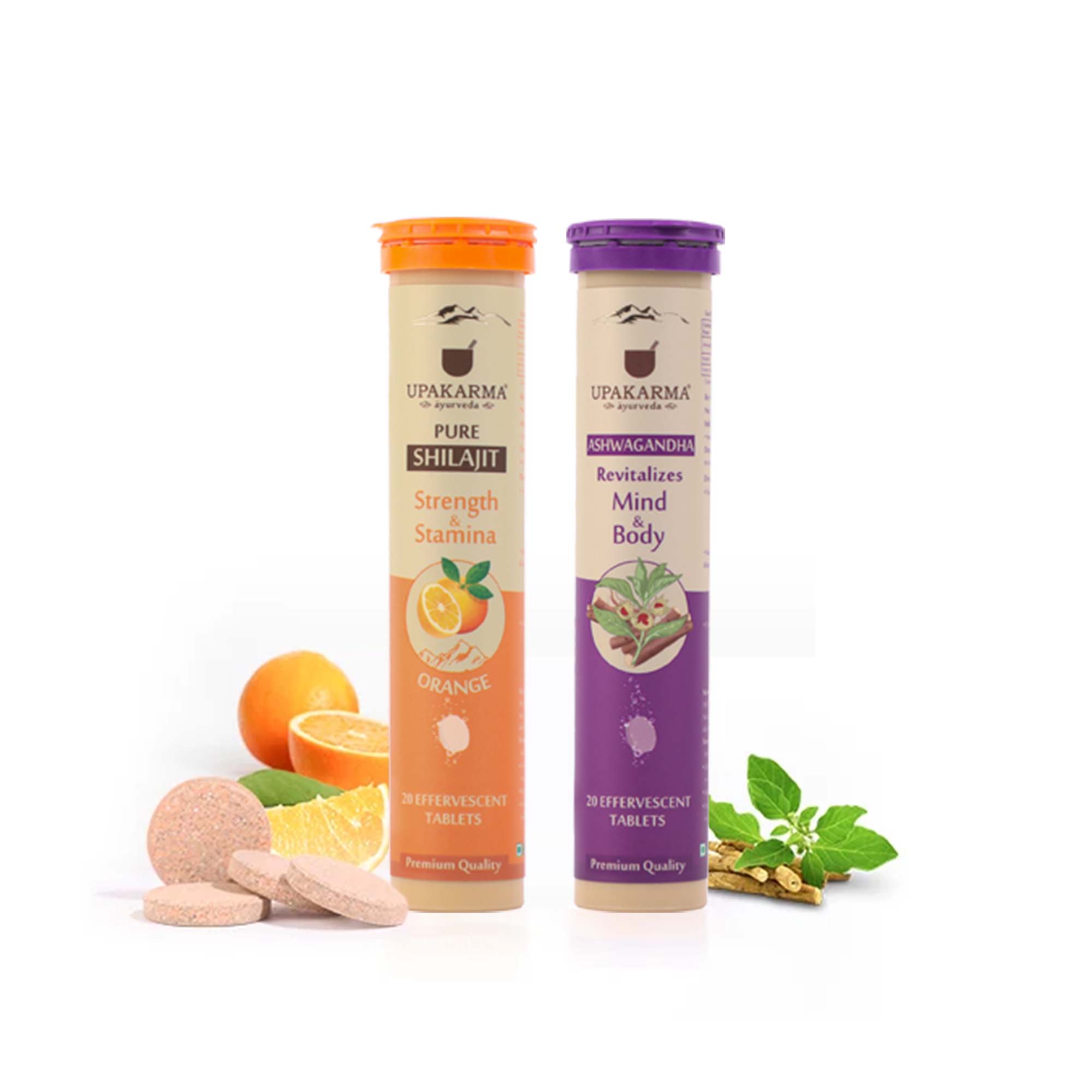 Combo - Shilajit Orange Effervescent & Ashwagandha Effervescent