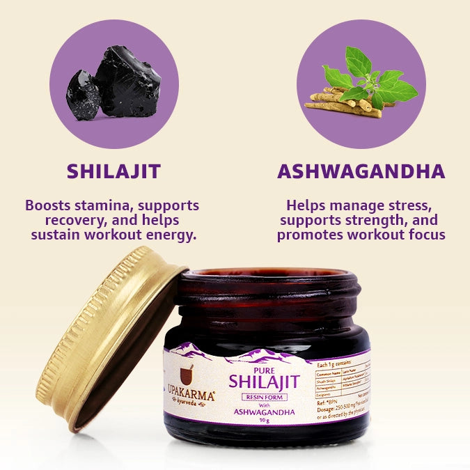 Upakarma Shilajit Resin with Ashwagandha