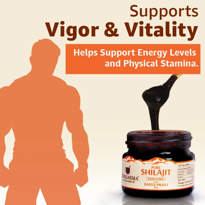 Upakarma Shilajit Resin with Safed Musli 20g