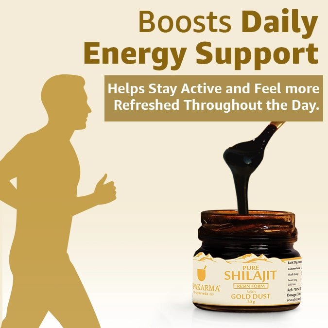 Upakarma Pure Shilajit Resin with Gold Dust 20g