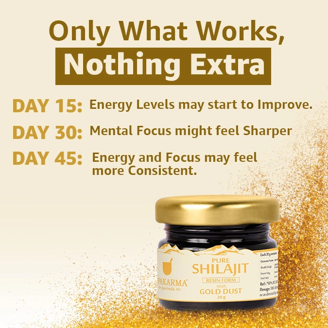 Upakarma Pure Shilajit Resin with Gold Dust 20g