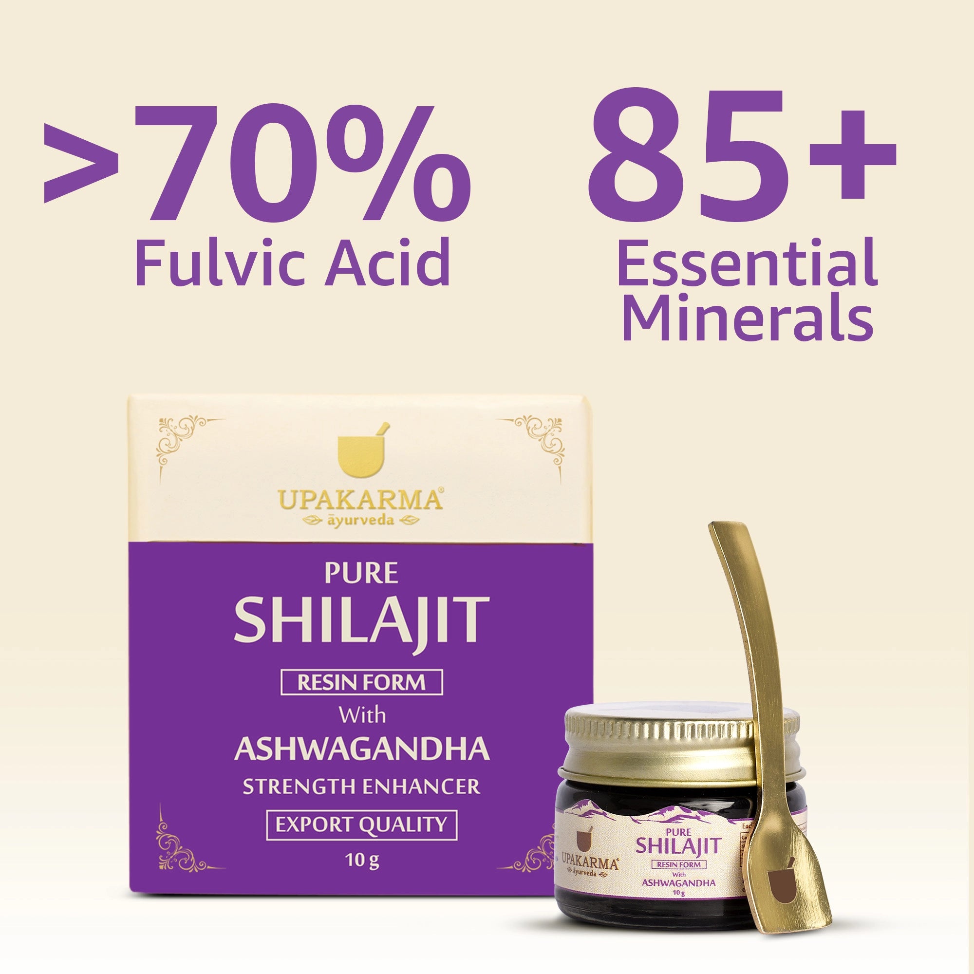Upakarma Shilajit Resin with Ashwagandha