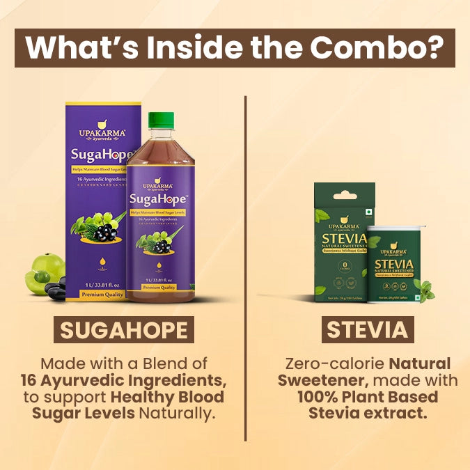 Combo – SugaHope Juice & Stevia Sugar-Free Tablets
